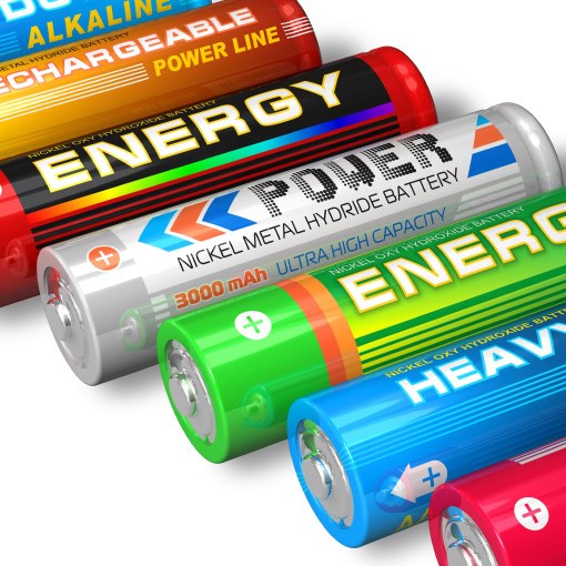 Batteries AA and other power sources for digital technology