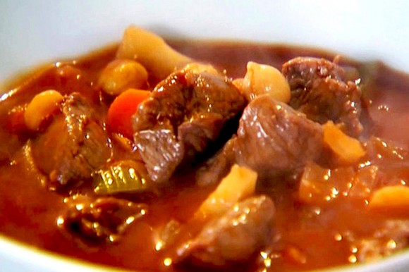 Pork goulash with potatoes