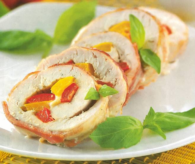 How to cook turkey rolls with cheese