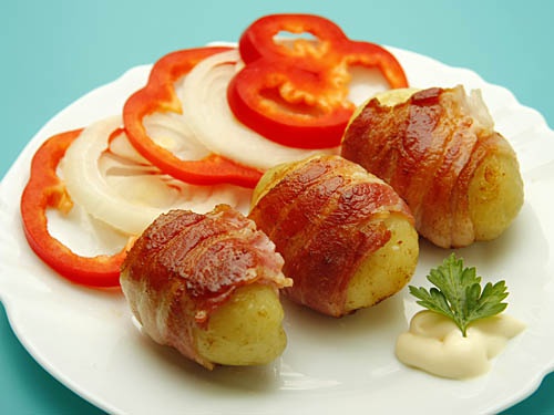 potato with bacon