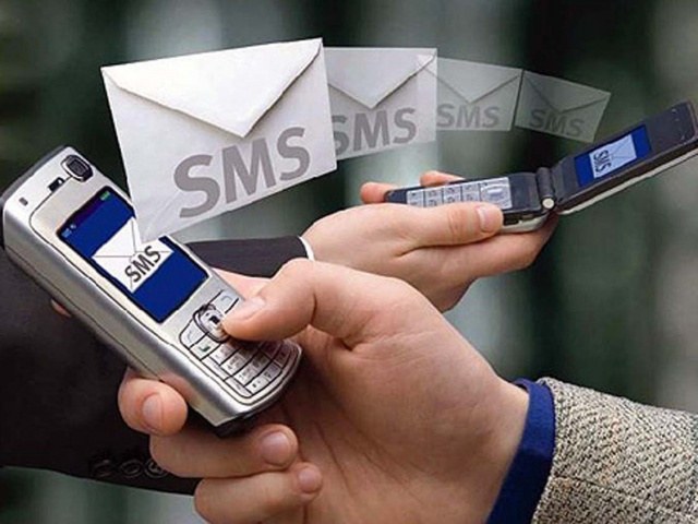 Chinese people exchange SMS from a set of numbers