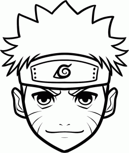 How to draw Naruto in stages with a pencil