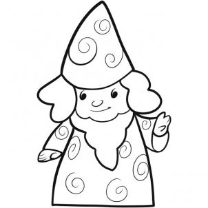 How to just draw a wizard for children