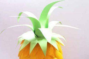 How to make a lampshade-pineapple?