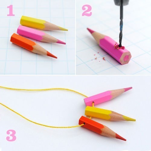 How to make a pencil pendant