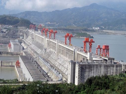 The dam of the hydroelectric power plant "Three Gorges"