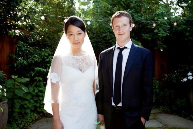 On whom the founder of Facebook married