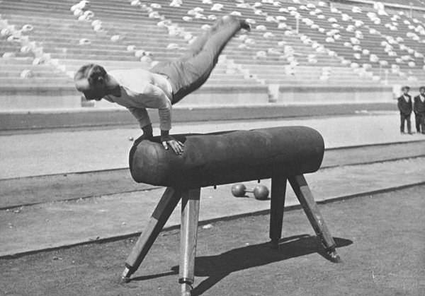 The Olympics, 1896. Gymnastics. 