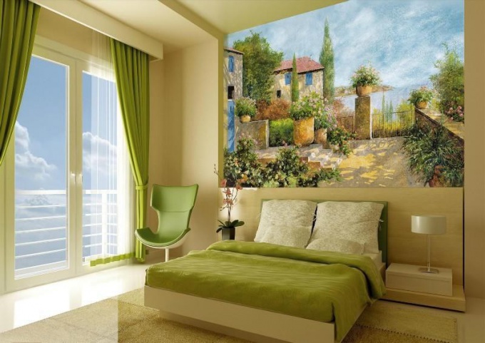 Use of wall murals in modern interiors