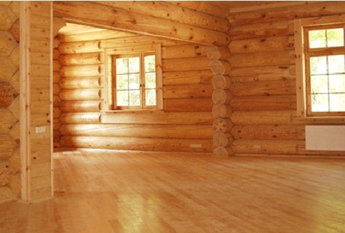 How to make a floor in a wooden house