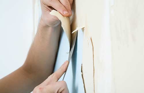 How to rip vinyl wallpaper