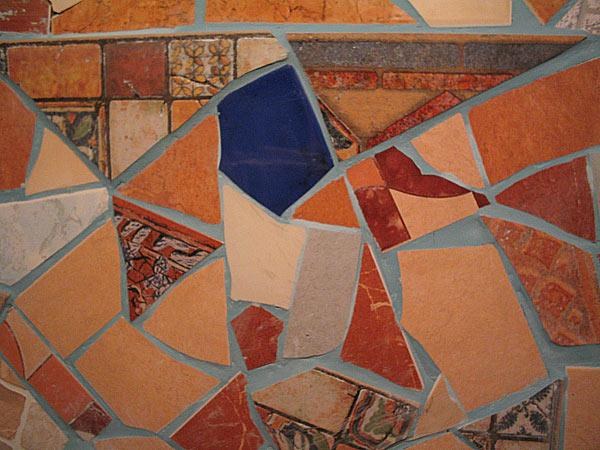 How to make a mosaic of broken tiles