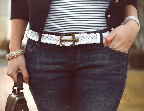 Women's belt as an integral part of the wardrobe