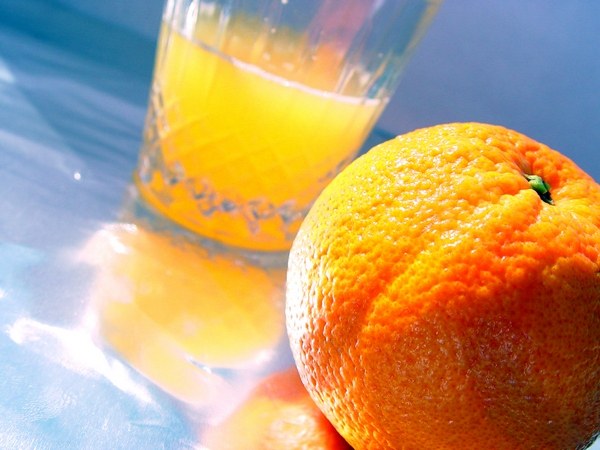 Recipes of cocktails with orange juice