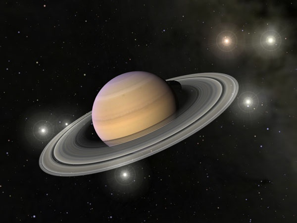 The largest satellites of Saturn