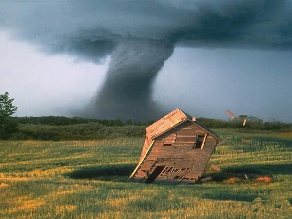 What is a tornado as a natural phenomenon