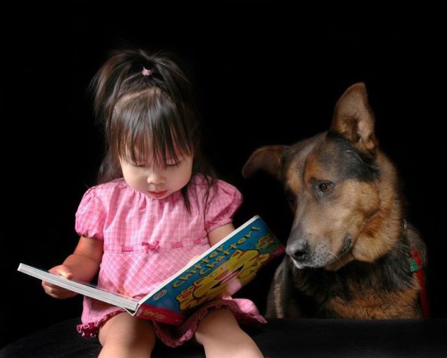 How can a child overcome the fear of dogs?