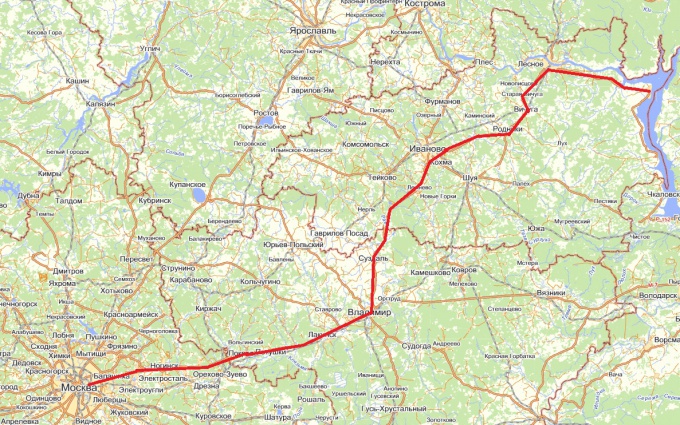 How to determine the distance on a map