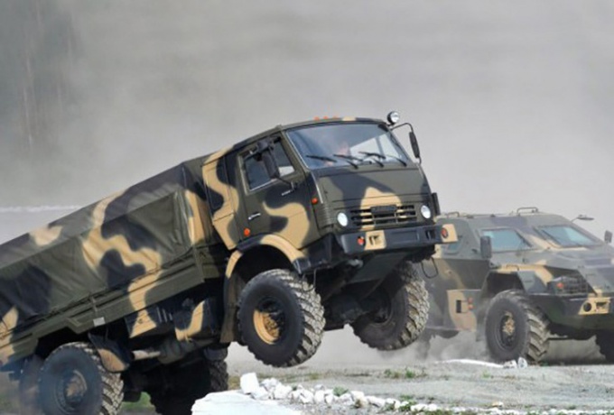 The Russian army is famous for its military KamAZ