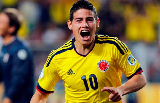 How did the Colombian national team at the 2014 World Cup in Brazil