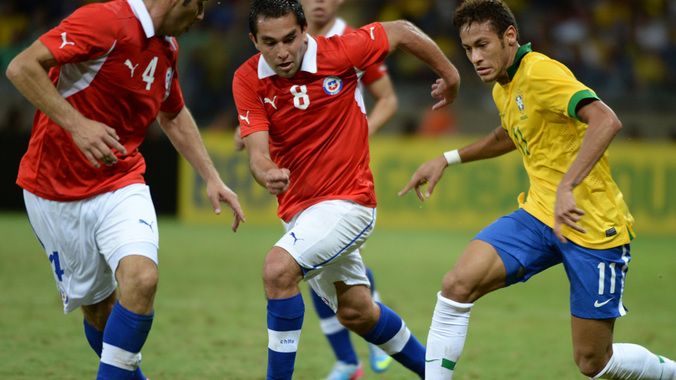 First match 1/8 World Cup 2014: Brazil - Chile